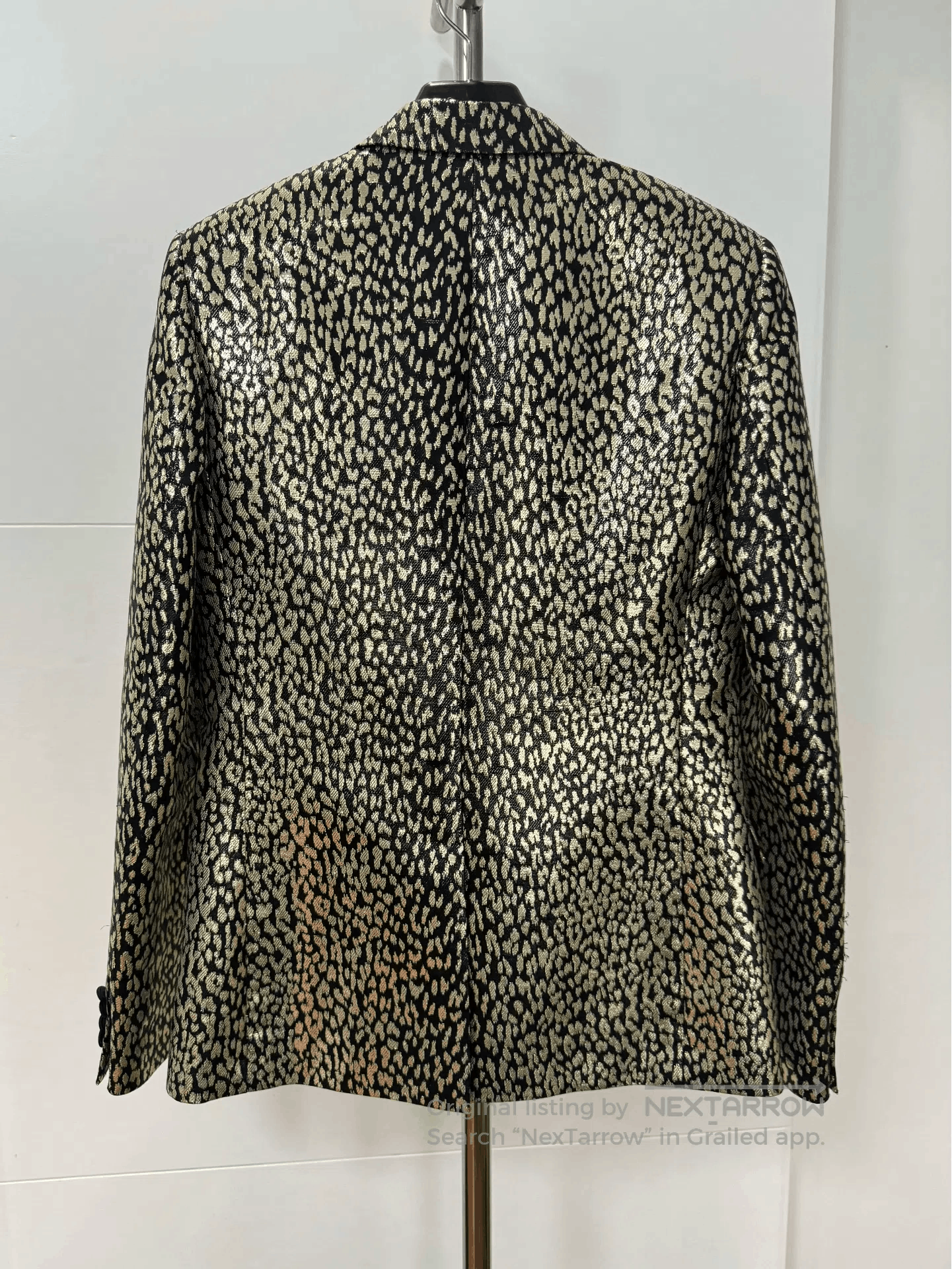 Saint Laurent Paris Saint Laurent Black Gold Leopard Blazer. Size US S / EU 44-46 / 1 - 2 Thumbnail