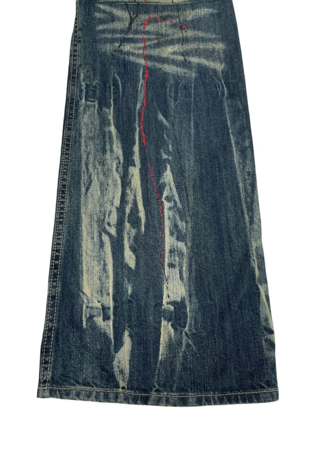 If Six Was Nine Rare Design Vintage Brand The Root Three Flared Jeans 1990s Size US 35 - 8 Thumbnail