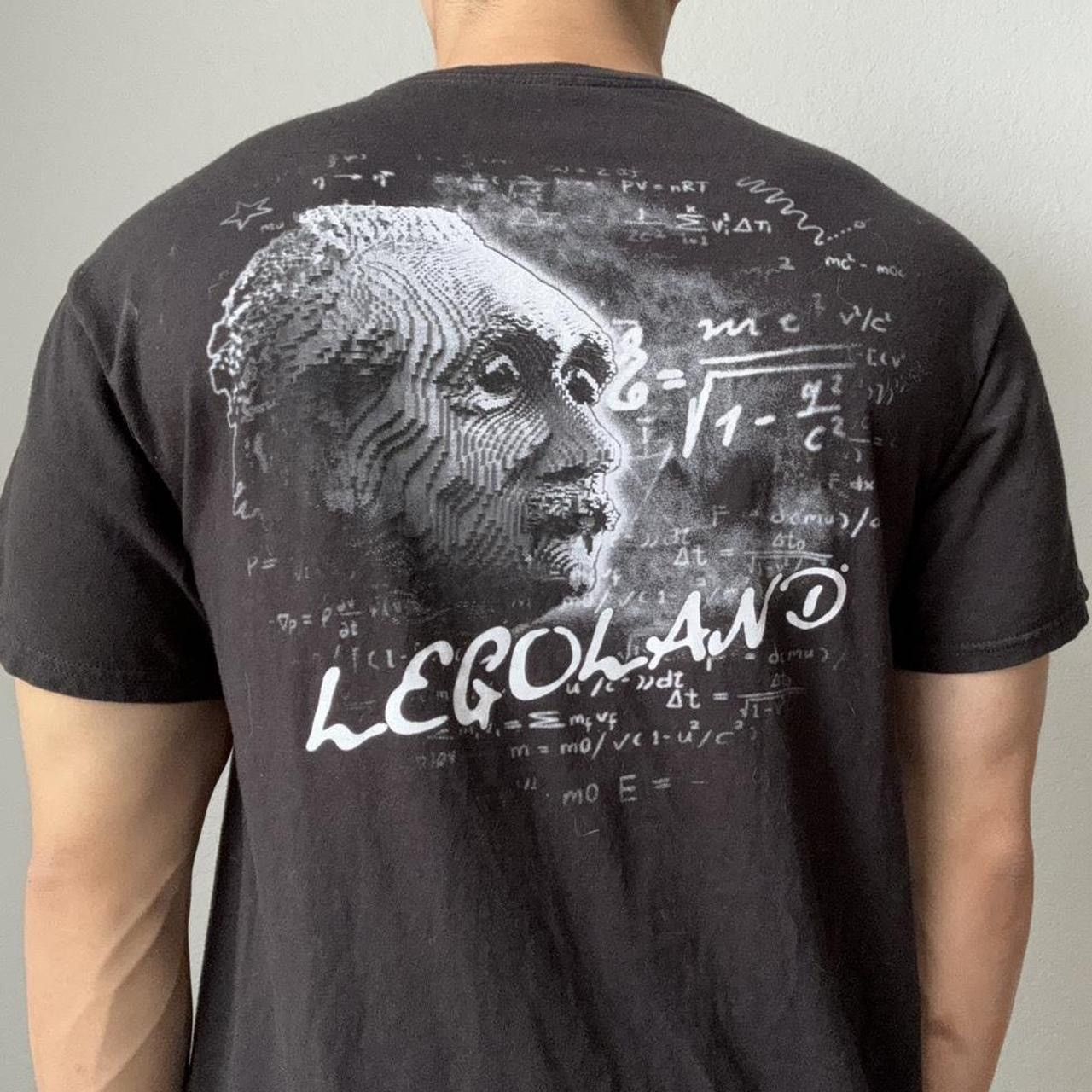 Vintage Vintage 2000s Albert Einstein Graphics Black Tee Shirt Size US L / EU 52-54 / 3 - 3 Thumbnail