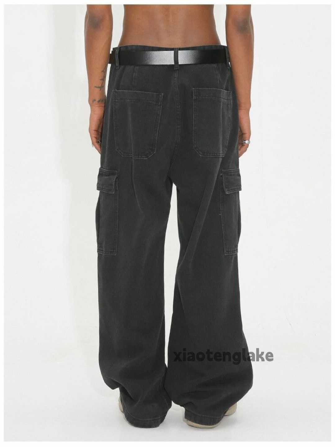 Jean × Vintage washed faded cleanfit skate hiphop baggy cargo jeans Size US 32 / EU 48 - 4 Thumbnail