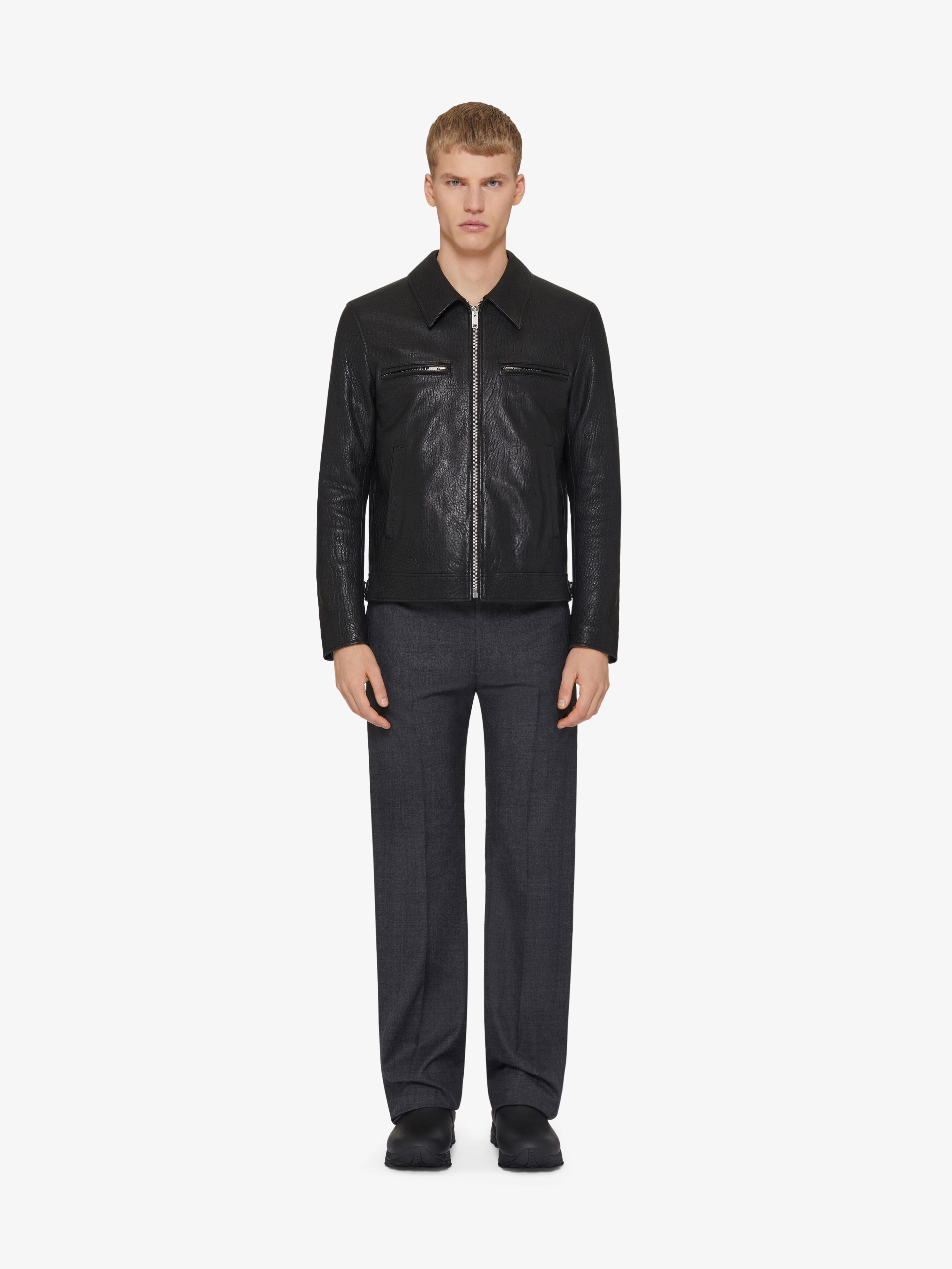Givenchy o1w1db10925 Leather Biker Jacket in Black Size US M / EU 48-50 / 2 - 2 Thumbnail