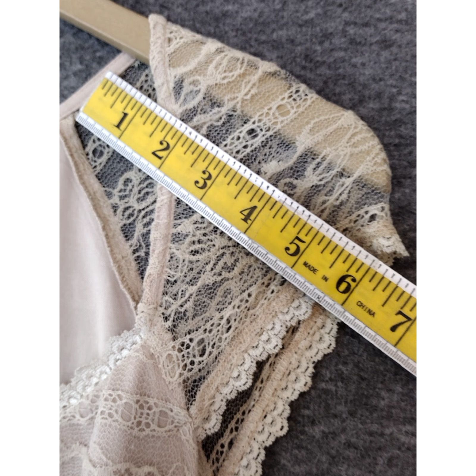 Vintage Jodi Kristopher Fit & Flare Dress Women's L Pink/Tan Floral Lace Cap Sleeve Short Vintage? No Size S / US 4 / IT 40 - 5 Thumbnail