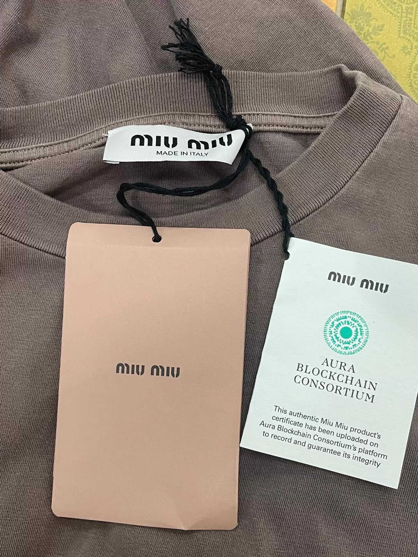 Miu Miu MIU MIU Ebony Logo Long Sleeve T-shirt S Size S / US 4 / IT 40 - 4 Thumbnail