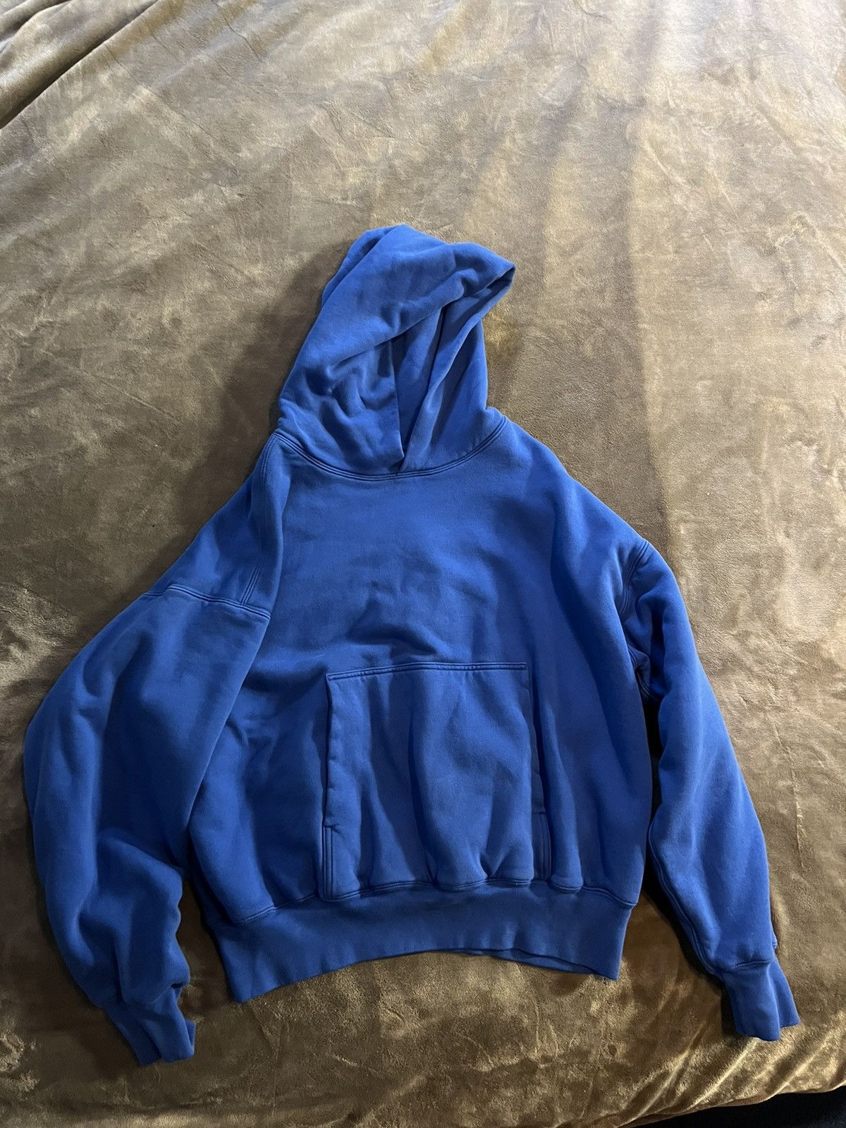 YZY gap hoodie 青 Sサイズ カニエ YZY Gap Yeezy Double Layer Hoodie Youth Size Medium Red Boys Kids