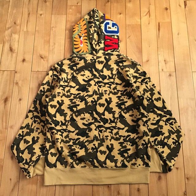 Bape BAPE Desert Camo Shark Full Zip Hoodie a bathing ape Size US XL / EU 56 / 4 - 3 Thumbnail