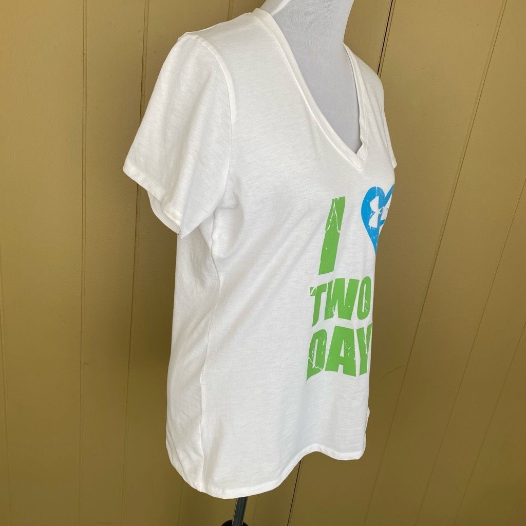 Under Armour Under Armour women L heat gear loose fit v-cut short sleeve Size L / US 10 / IT 46 - 3 Thumbnail