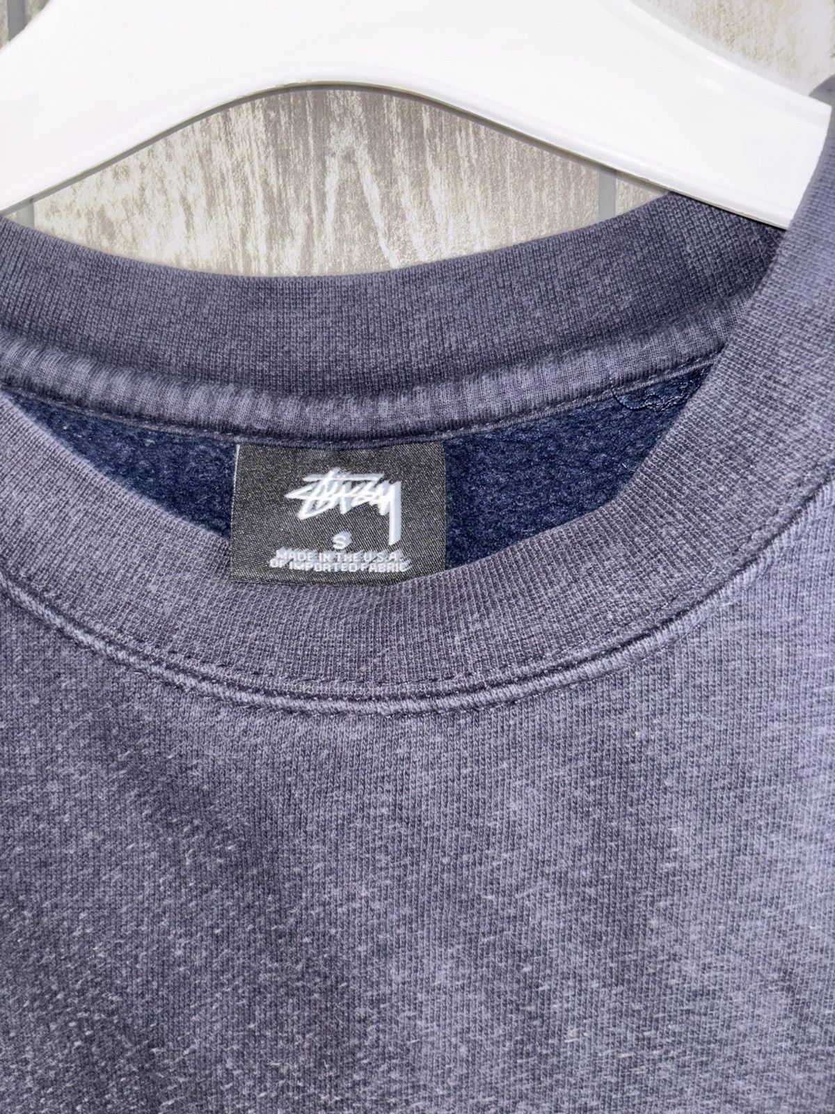 Stussy S Navy Stussy Back Arc Crew Sweater Size US S / EU 44-46 / 1 - 3 Thumbnail