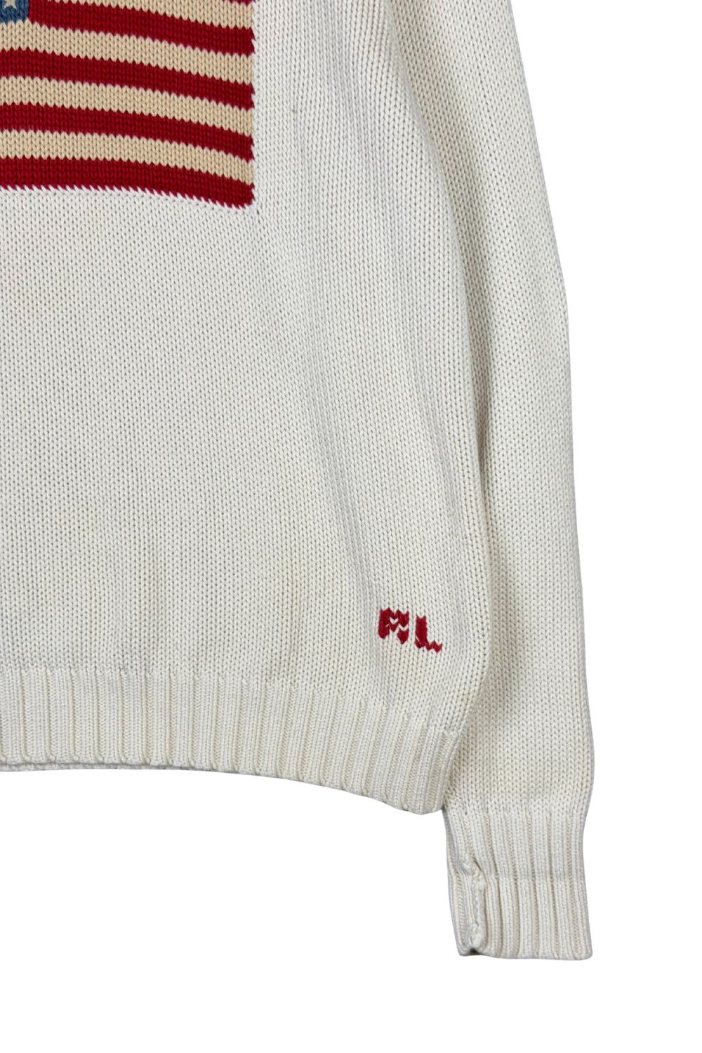 Polo Ralph Lauren 90s Polo Ralph Lauren American Flag Knit Sweater Size US XL / EU 56 / 4 - 6 Thumbnail