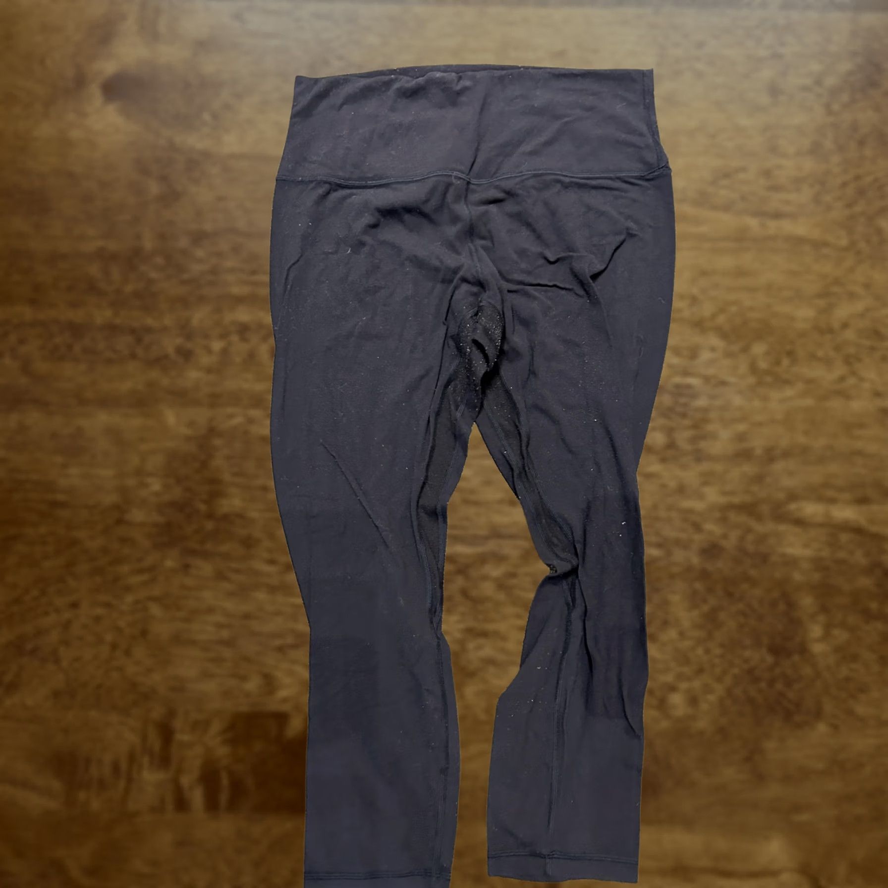 Lululemon VINTAGE Lululemon Pants Womens Medium Black High Rise Ankle Leggings Yoga Gym Athletic Size 24" / US 00 / IT 34 - 1 Thumbnail