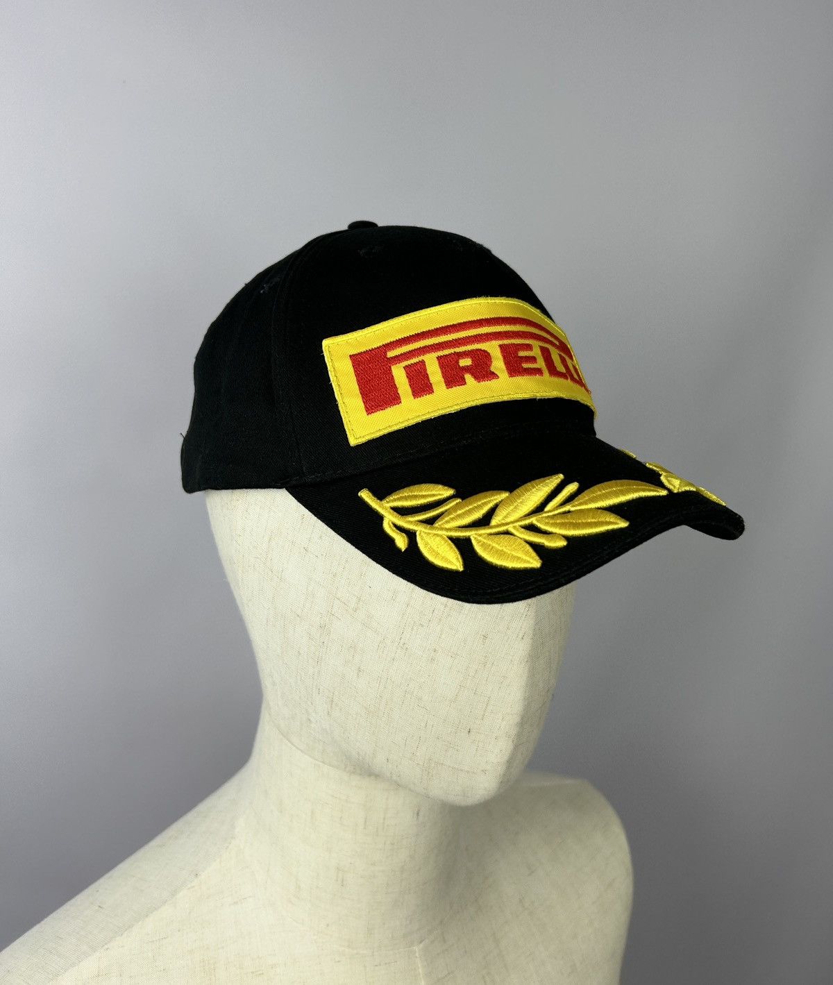 Formula 1 × Pirelli × Vintage Pirelli Formula Uno Vintage RARE 1st Place Grand Prix Cap Size ONE SIZE - 8 Thumbnail