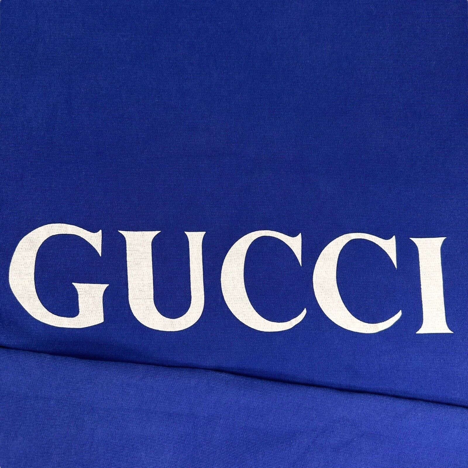 Gucci Gucci Size M Sweatshirt Deep Blue Vertical Logo Graphic Crew Size US M / EU 48-50 / 2 - 4 Thumbnail