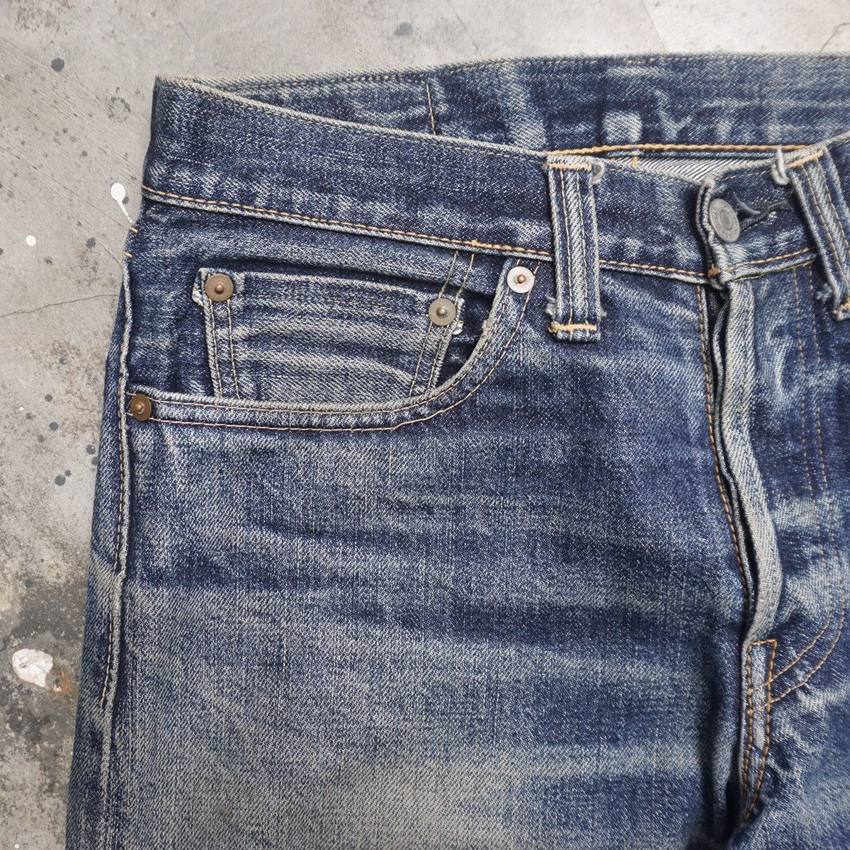KOJIMA GENES Kojima genes Japan distressed selvedge denim Size US 28 / EU 44 - 3 Thumbnail