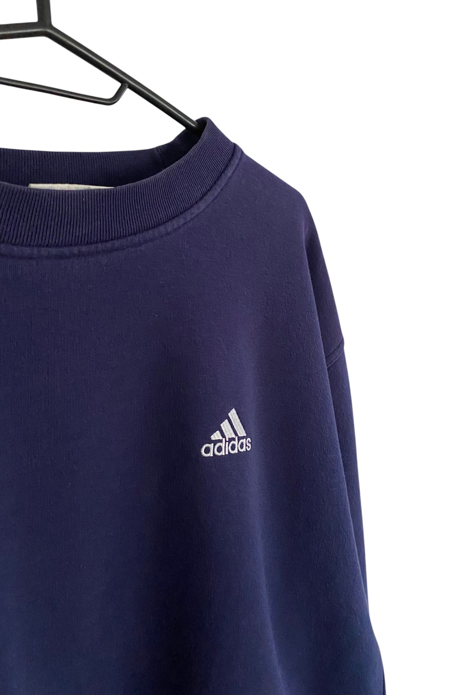 Adidas × Vintage 00s' Adidas basic crewneck Size US L / EU 52-54 / 3 - 2 Thumbnail