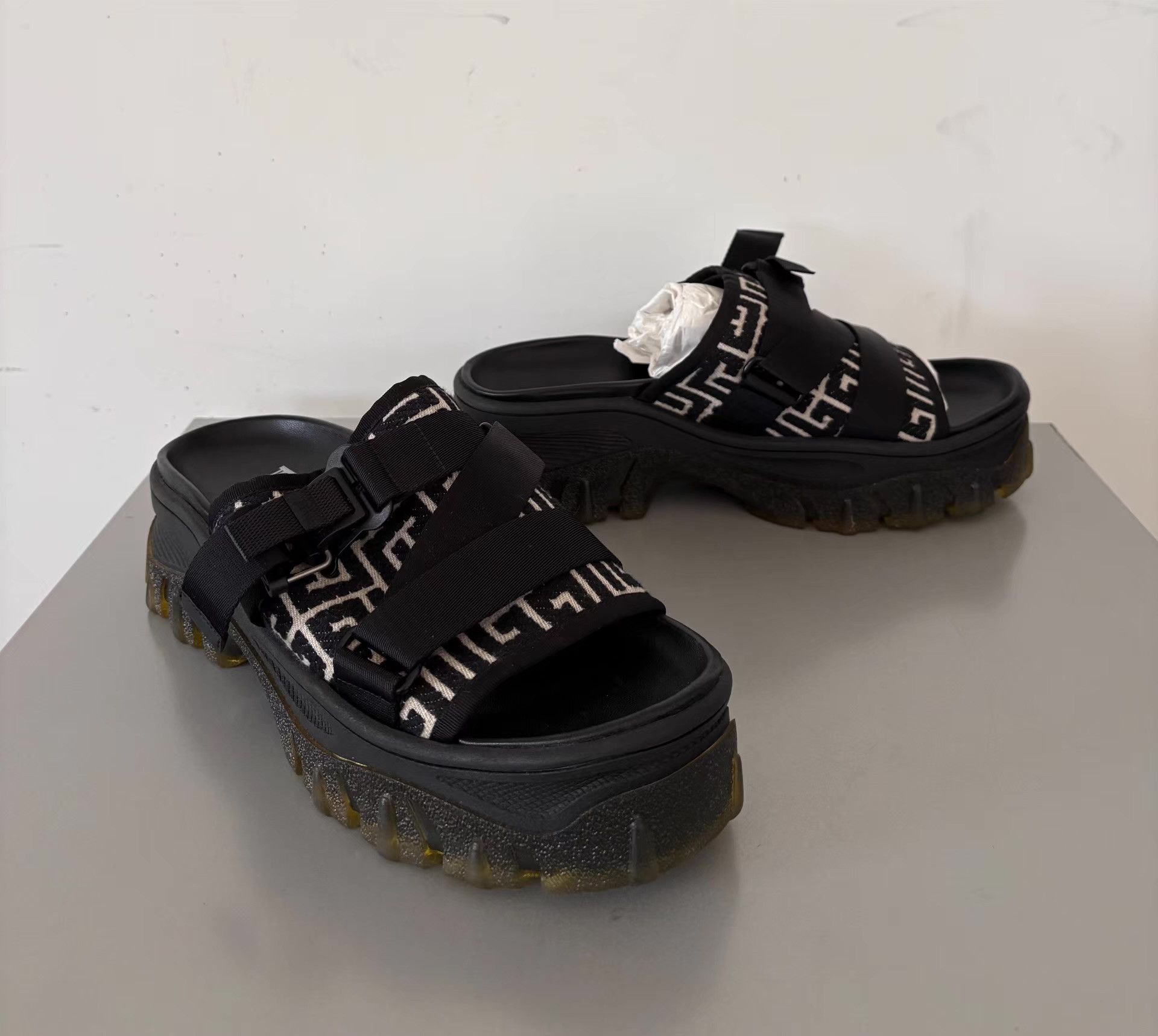 Balenciaga Balmain Men's Platform Sandals Ｑ21 Size US 8 / EU 41 - 1 Thumbnail