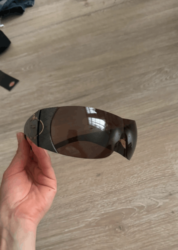 Prada Prada Sunglasses Star Flame Mask Wrap Shield Metal Symbole Size ONE SIZE - 2 Thumbnail