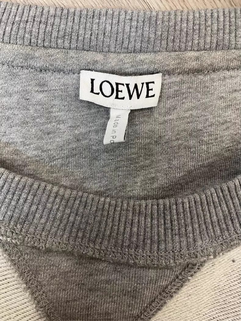 Loewe LOEWE Gray reverse embroidered Logo round neck sweater Size M / US 6-8 / IT 42-44 - 6 Thumbnail