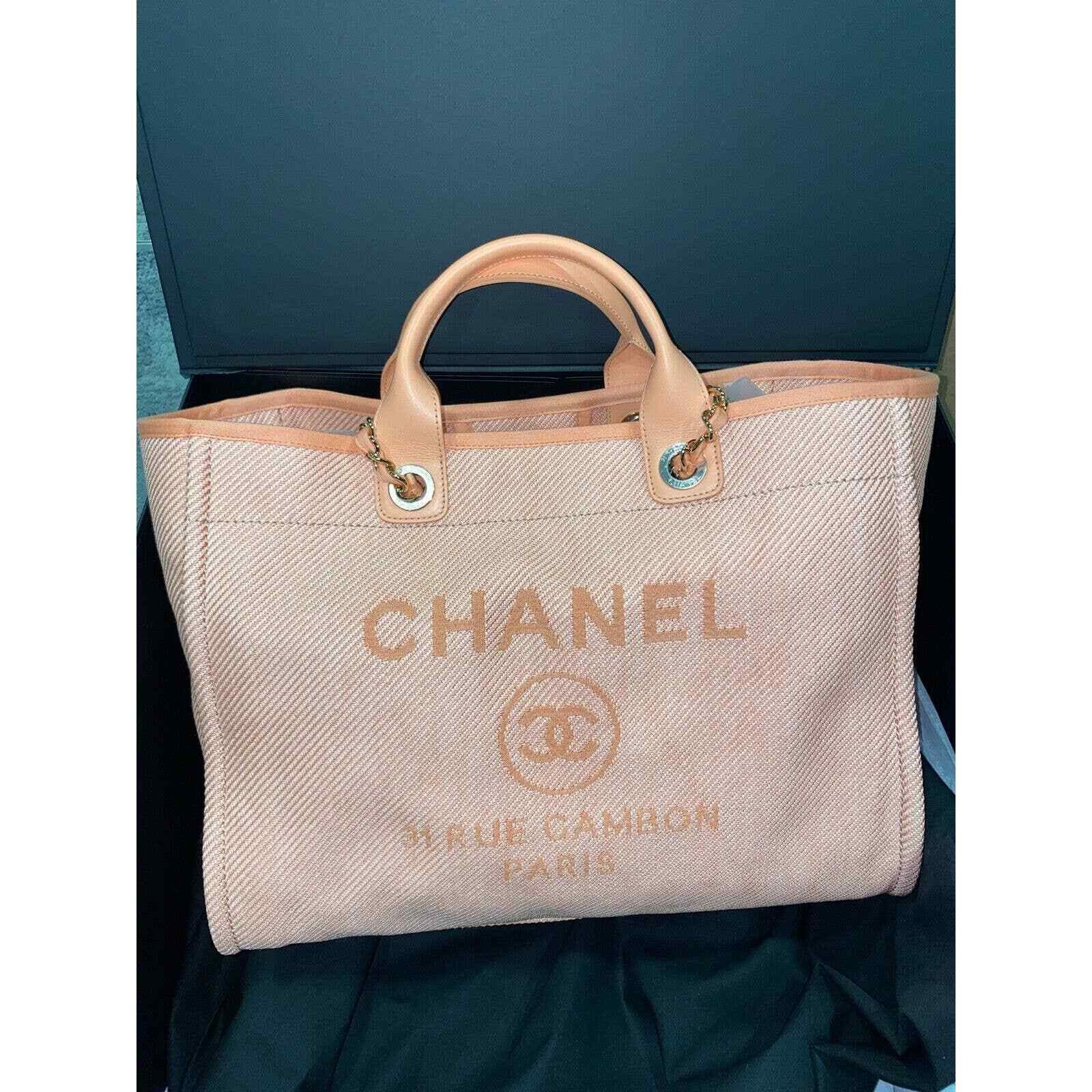 Chanel Chanel 20A Deauville 30cm 2 Way Gold Chain Tote Bag Size ONE SIZE - 3 Thumbnail
