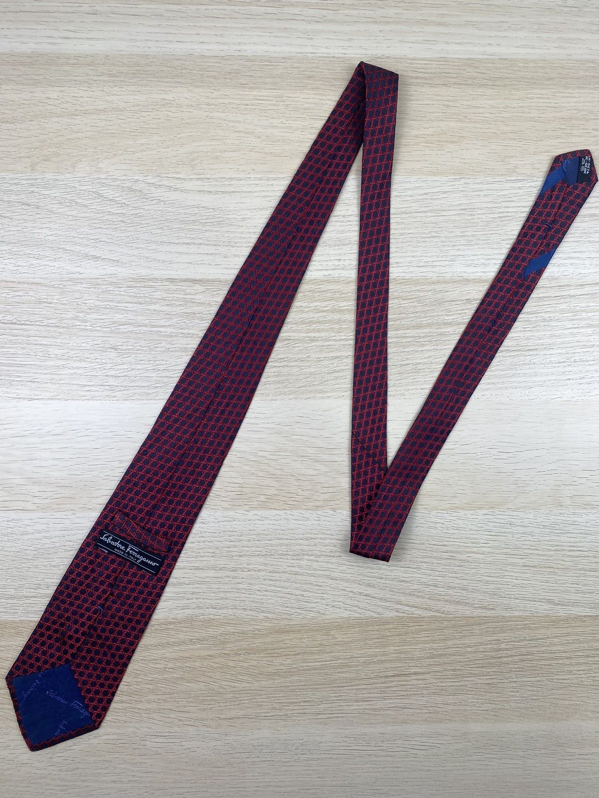 Salvatore Ferragamo Salvatore Ferragamo Silk Tie T54 Size ONE SIZE - 3 Thumbnail