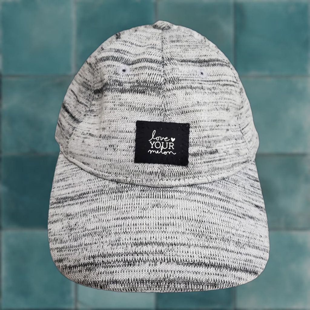 Vintage Love Your Melon Knit Hero Cap Light Gray Baseball Hat Strap Back Patch Logo Size ONE SIZE - 1 Thumbnail