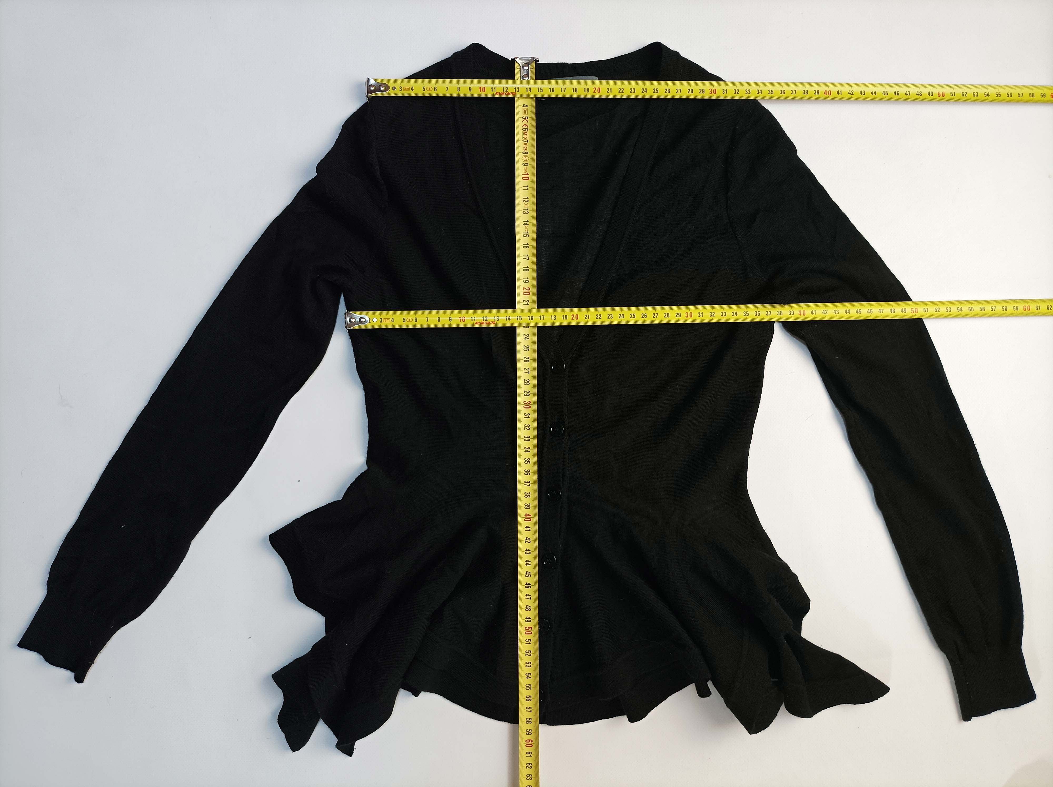 McQ Alexander McQueen Alexander McQueen Womens Black 100% Wool Cardigan Size M Size M / US 6-8 / IT 42-44 - 3 Thumbnail