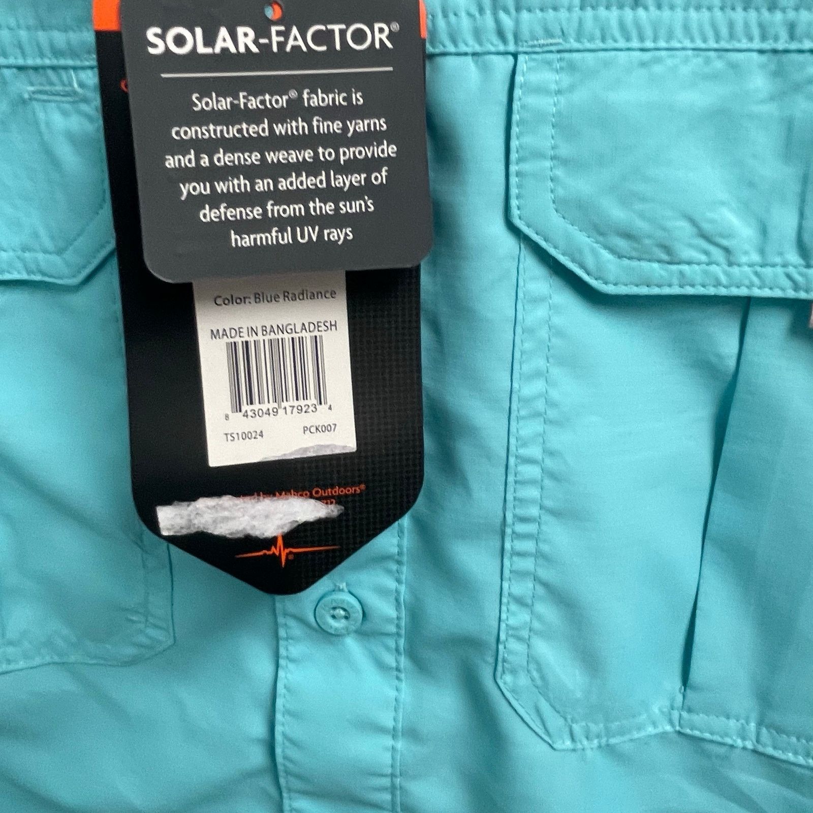 Other Habit Blue Radiance Mens Size Medium Button Down Fishing Size US M / EU 48-50 / 2 - 4 Thumbnail