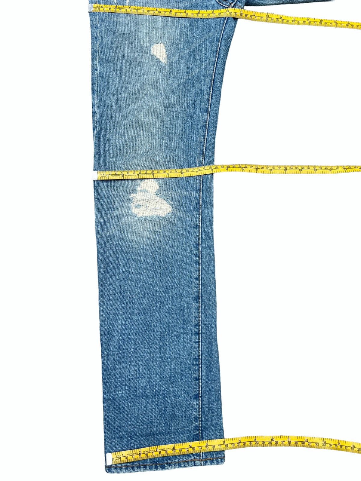 Japanese Brand Japanese Brand Distressed Patch Denim Jeans 31x30.5 Size US 31 - 14 Thumbnail