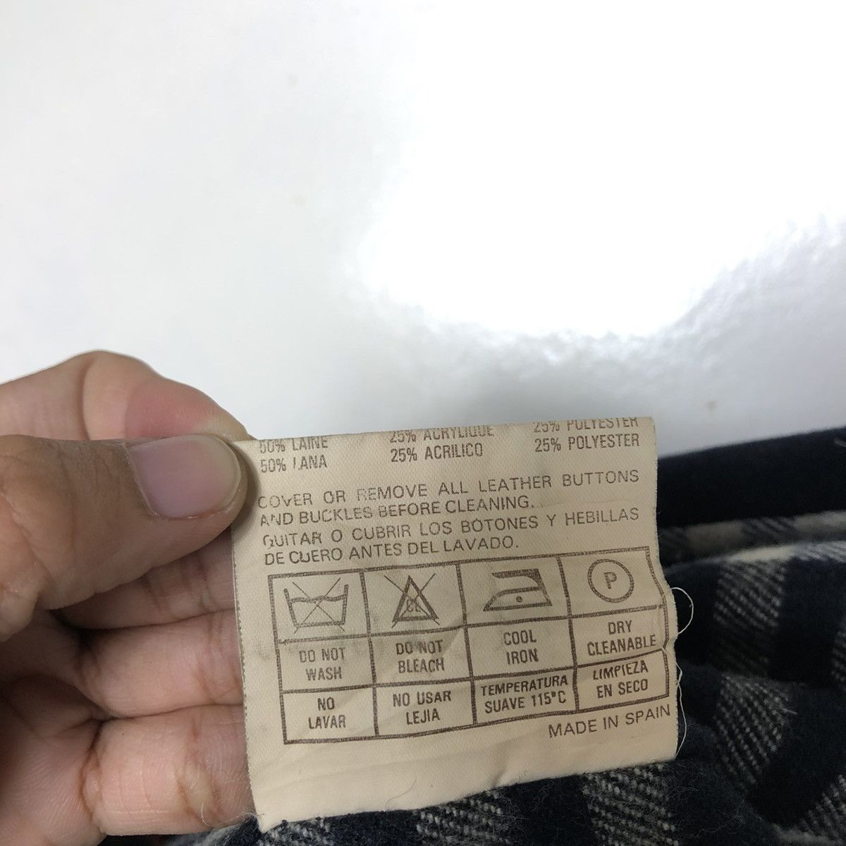 Burberry 🔥VINTAGE BURBERRYS WOOL JACKET MADE IN SPAIN NOVA CHECK Size US M / EU 48-50 / 2 - 24 Thumbnail