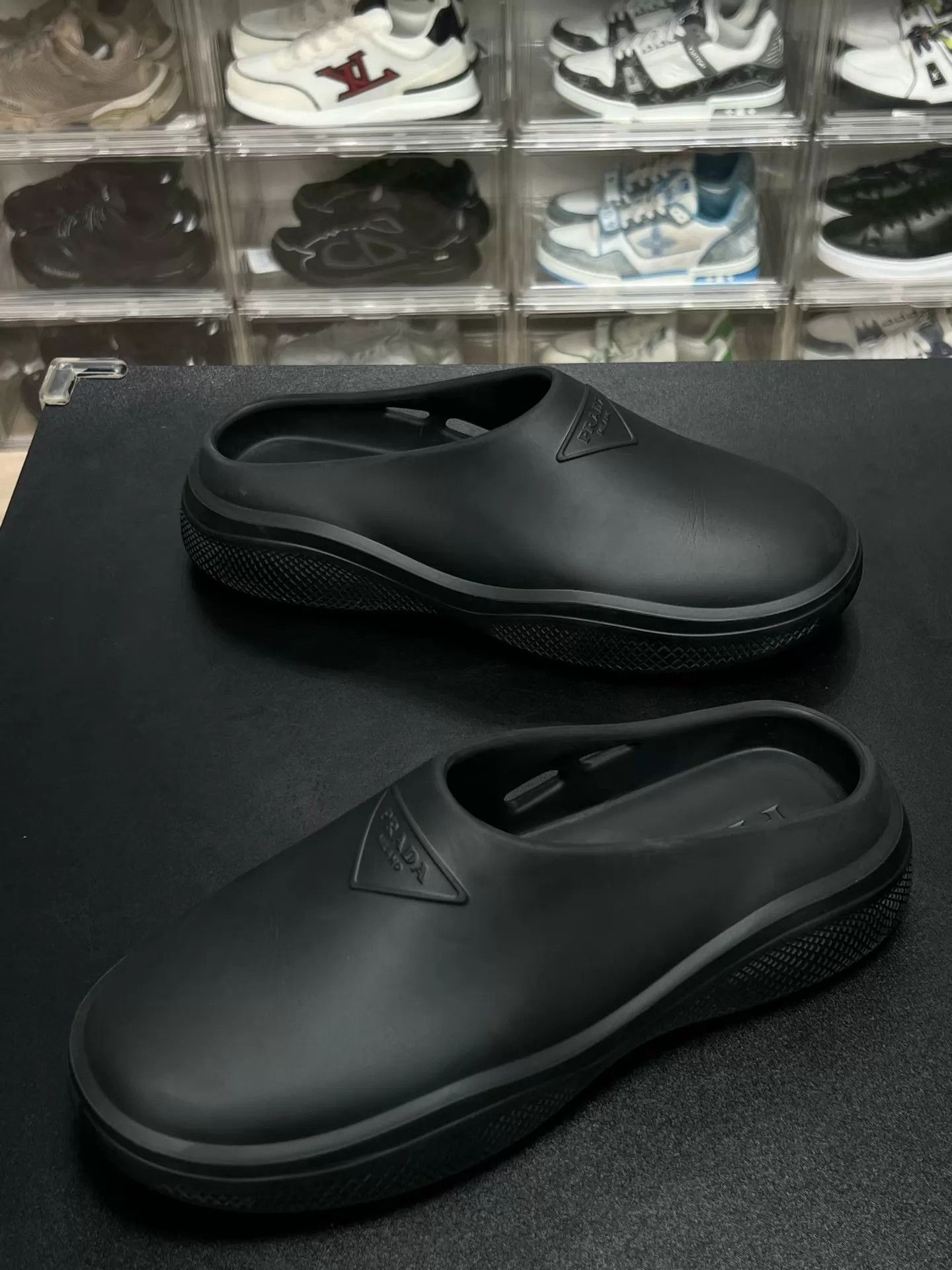 Prada Prada Rubber Mule Slipper 40 Like New Size US 7 / EU 40 - 1 Thumbnail