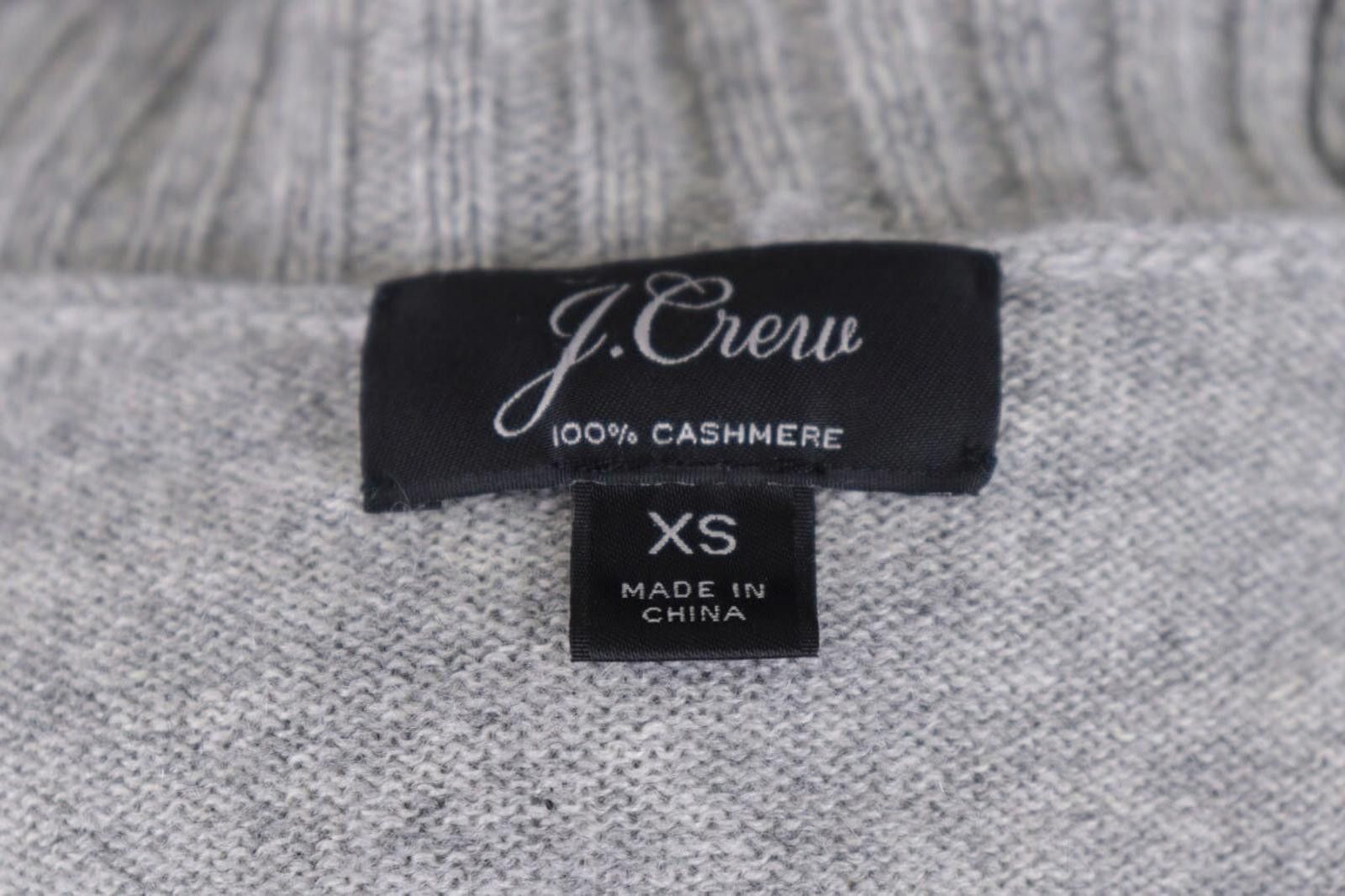 J.Crew J.Crew 100% Cashmere Gray Knit Cardigan Sweater Size XS Size XS / US 0-2 / IT 36-38 - 12 Thumbnail