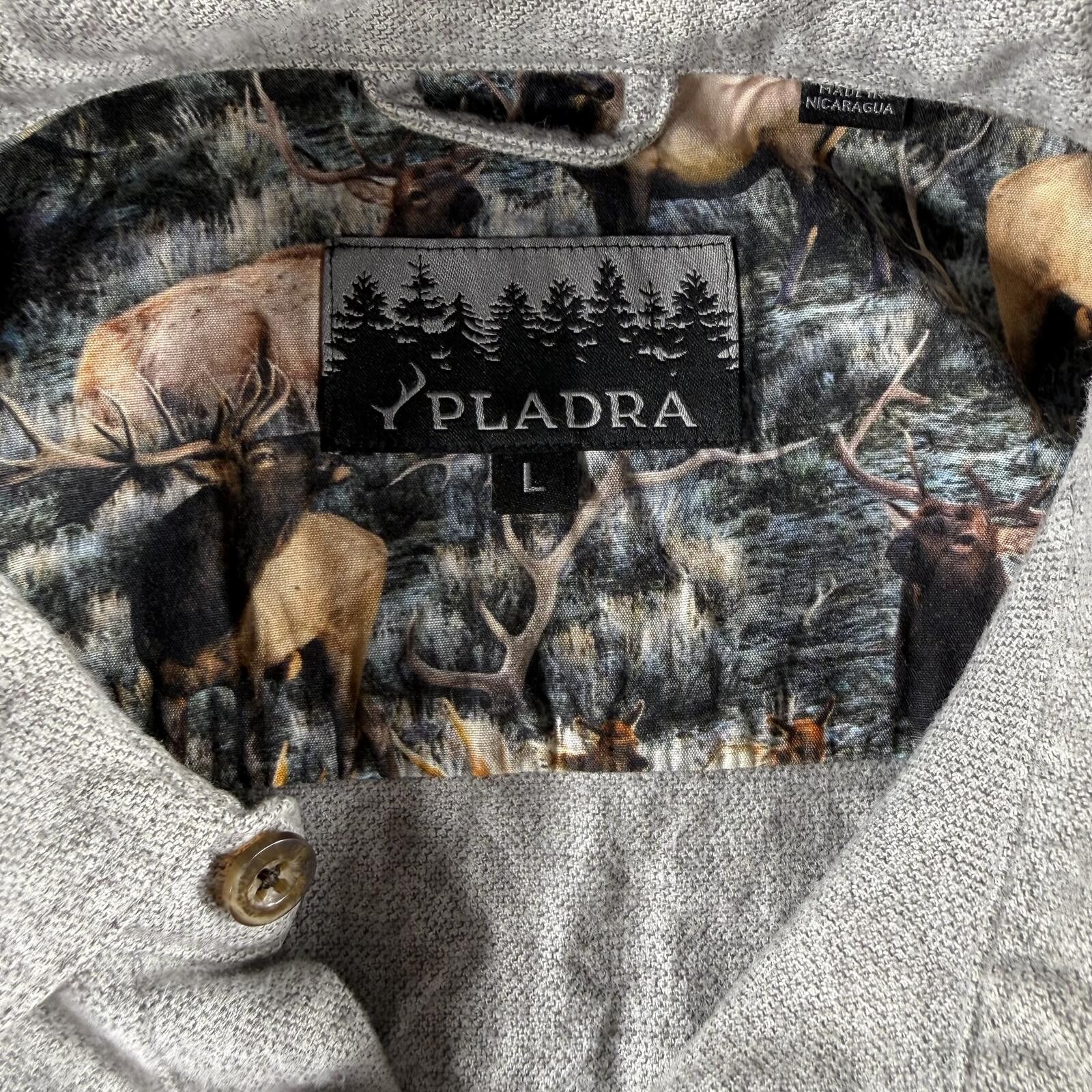 Other Pladra Shirt Men's L Grey Flannel Button Up Size US L / EU 52-54 / 3 - 6 Thumbnail