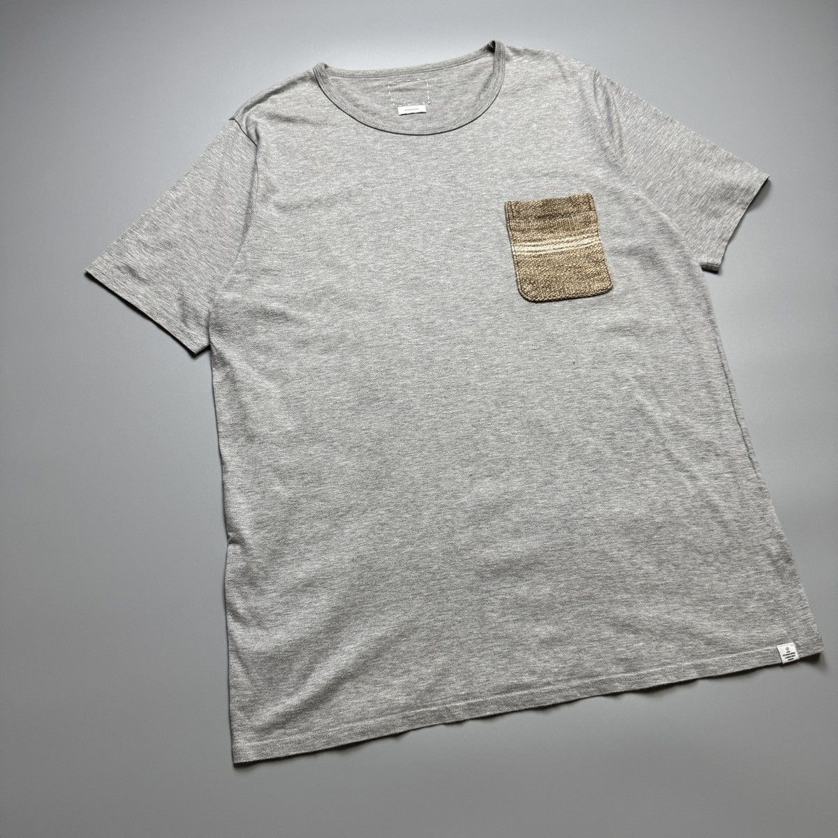Visvim Visvim - Natural Dye Native Blanket Pocket Tshirt Size US M / EU 48-50 / 2 - 3 Thumbnail