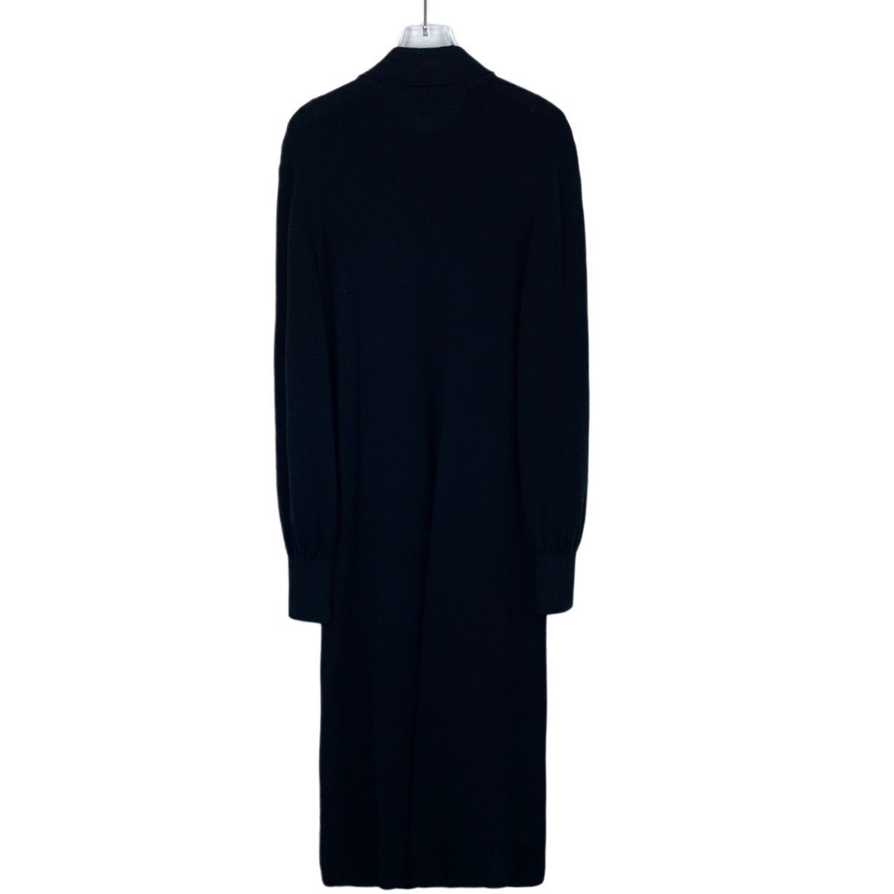 Chanel Chanel logo monogrammed black lapel sheep's wool knit dress Size M / US 6-8 / IT 42-44 - 2 Thumbnail
