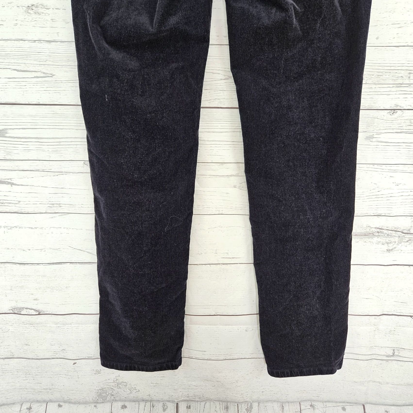 J. Jill J Jill Womens Corduroy Pants Sz Small Black Pull On Mid Rise Size 26" / US 2 / IT 38 - 5 Thumbnail