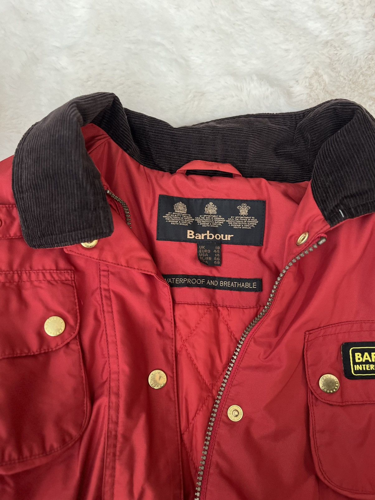 Barbour Stylish red Barbour jacket (size XXL) Size XXL / US 16-18 / IT 52-54 - 6 Thumbnail