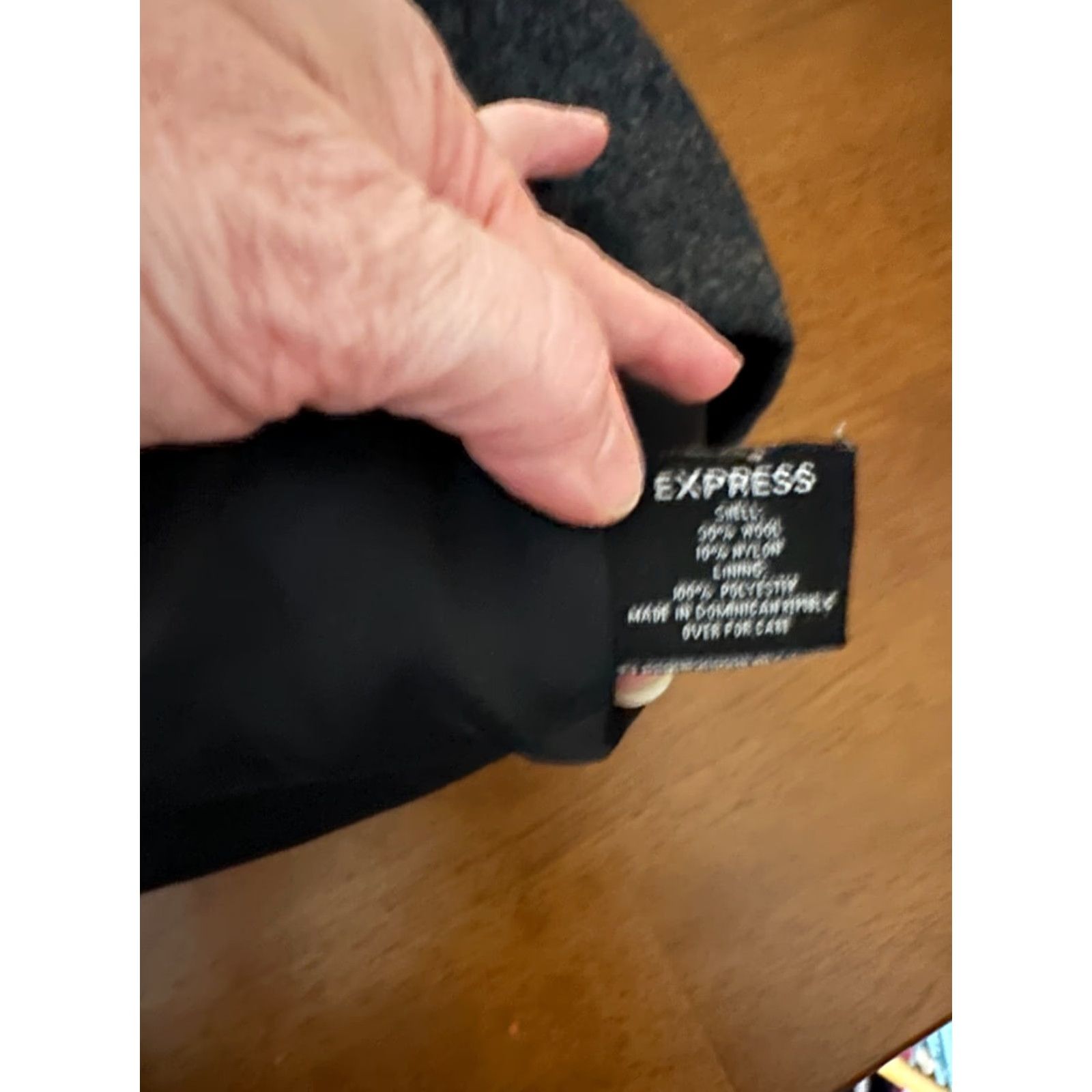 Express Express Womens Dark Gray Button Up Wool Peacoat Winter Jacket Size 3/4 Size XS / US 0-2 / IT 36-38 - 4 Thumbnail