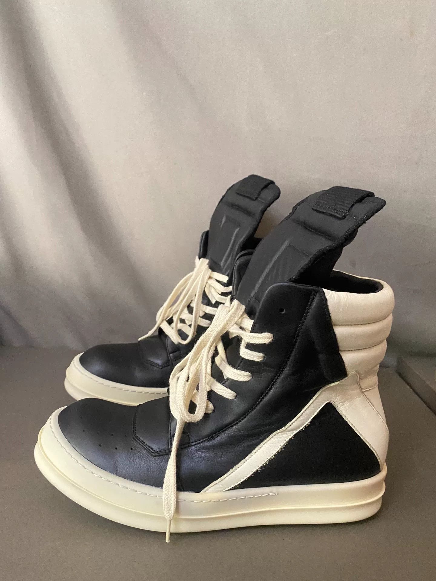 rick owens leather sneakers size 37