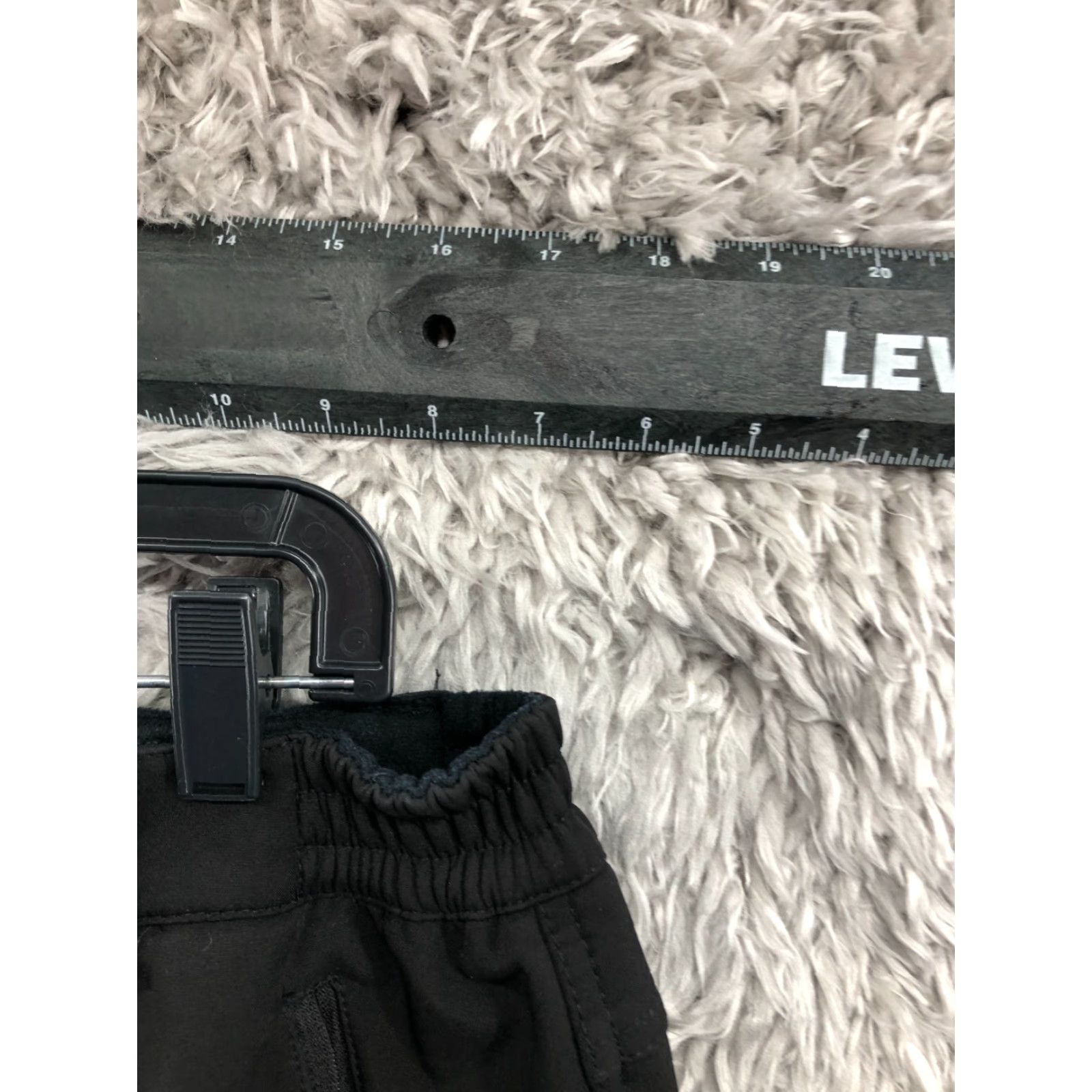 Vintage Stlight Pants Black 36x30 Regular Flat Front Straight Leg Pockets Zip Logo Knit Polyester Men Sz 36 Casual Travel Fall Winter Spring Mens Size US 36 / EU 52 - 2 Thumbnail