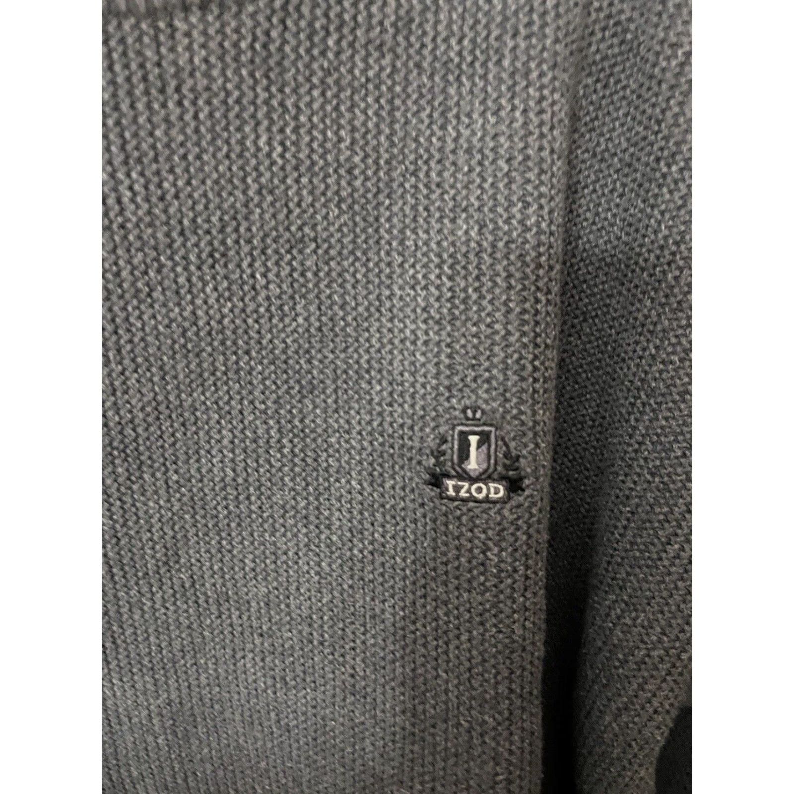 Izod VINTAGE IZOD Sweatshirt Mens XL Gray Knit Crew Neck Pullover Flaw (Small) - Men’s, Regular Fit, Heavyweight, Soft Knit, Golf/Hiking, Fall/Winter Size US XL / EU 56 / 4 - 3 Thumbnail