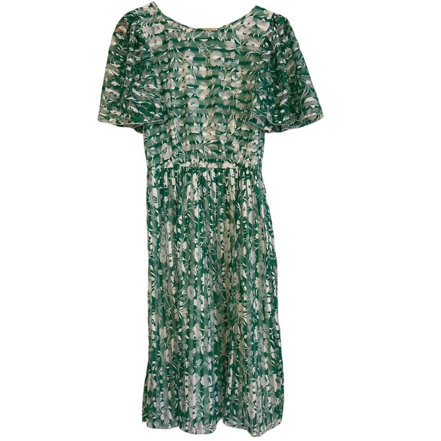 Vintage VTG Mary Martin Florida 1960's Floral Flutter Sleeve Dress 8 Size M / US 6-8 / IT 42-44 - 1 Thumbnail