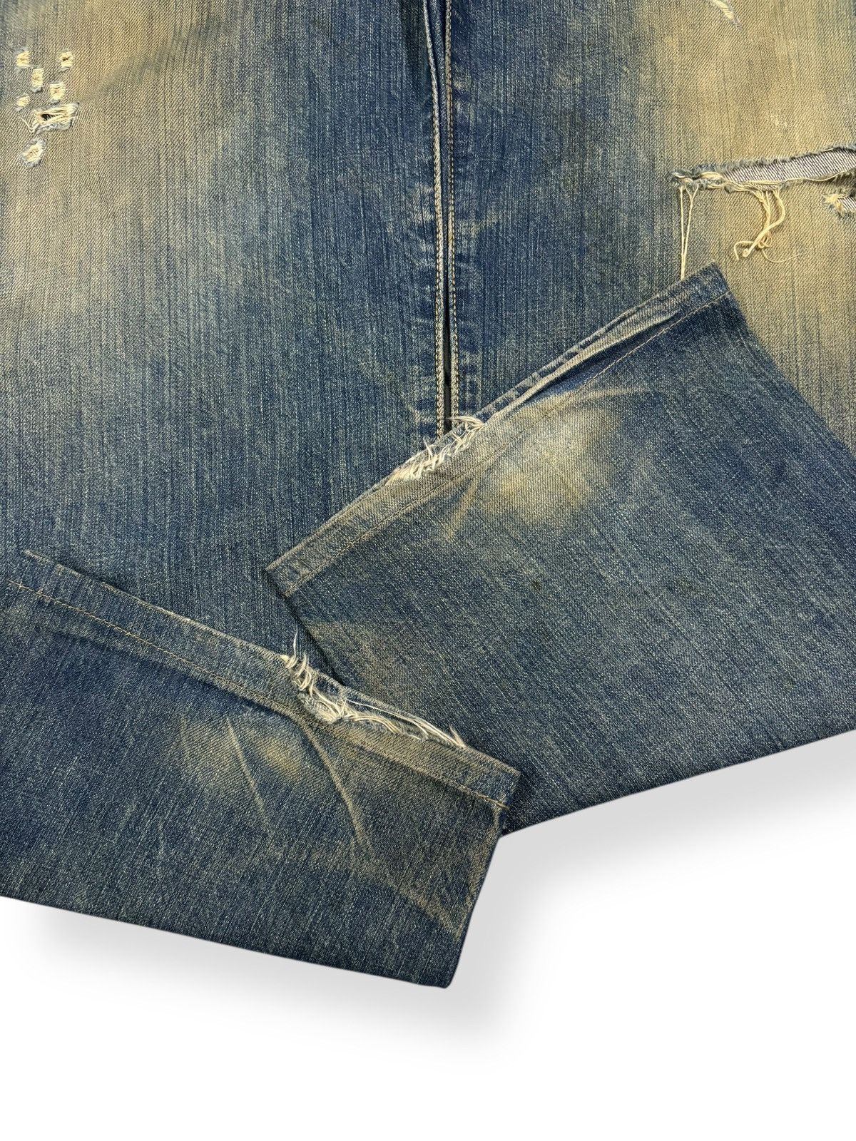 Levi's Vintage 90s Levis 501 Mud Wash Loose Fit Distressed Jeans Size US 36 / EU 52 - 10 Thumbnail