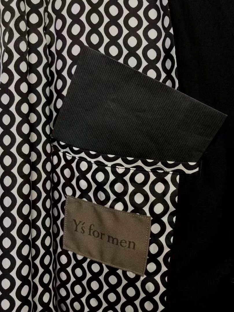 Yohji Yamamoto Yohji Yamamoto Y's for Men Double Silk B&W Oversized Jkt Size US L / EU 52-54 / 3 - 6 Thumbnail