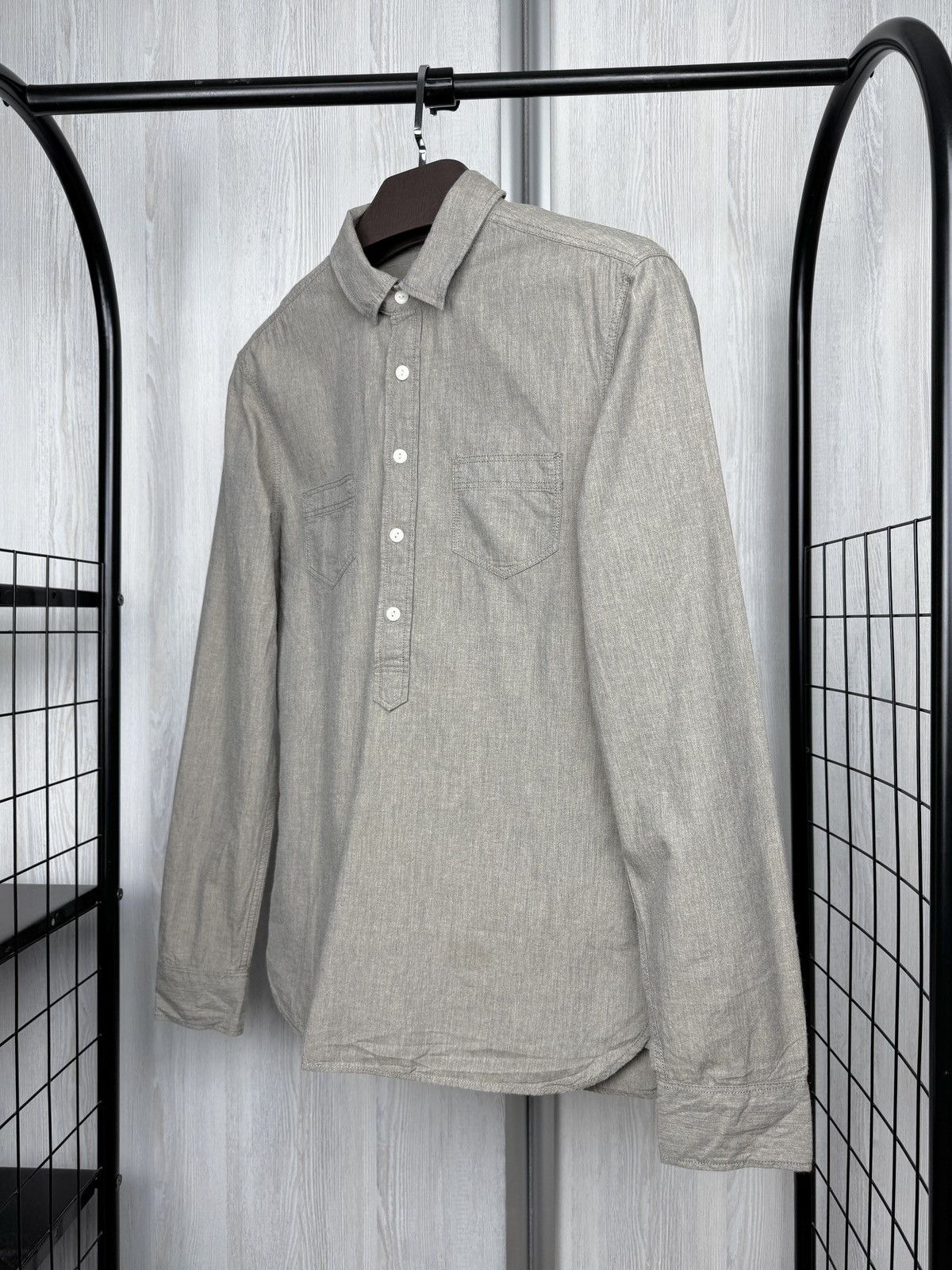 Allsaints Allsaints Takatsu Long sleeve Japanese half buttoned shirt S Size US S / EU 44-46 / 1 - 5 Thumbnail