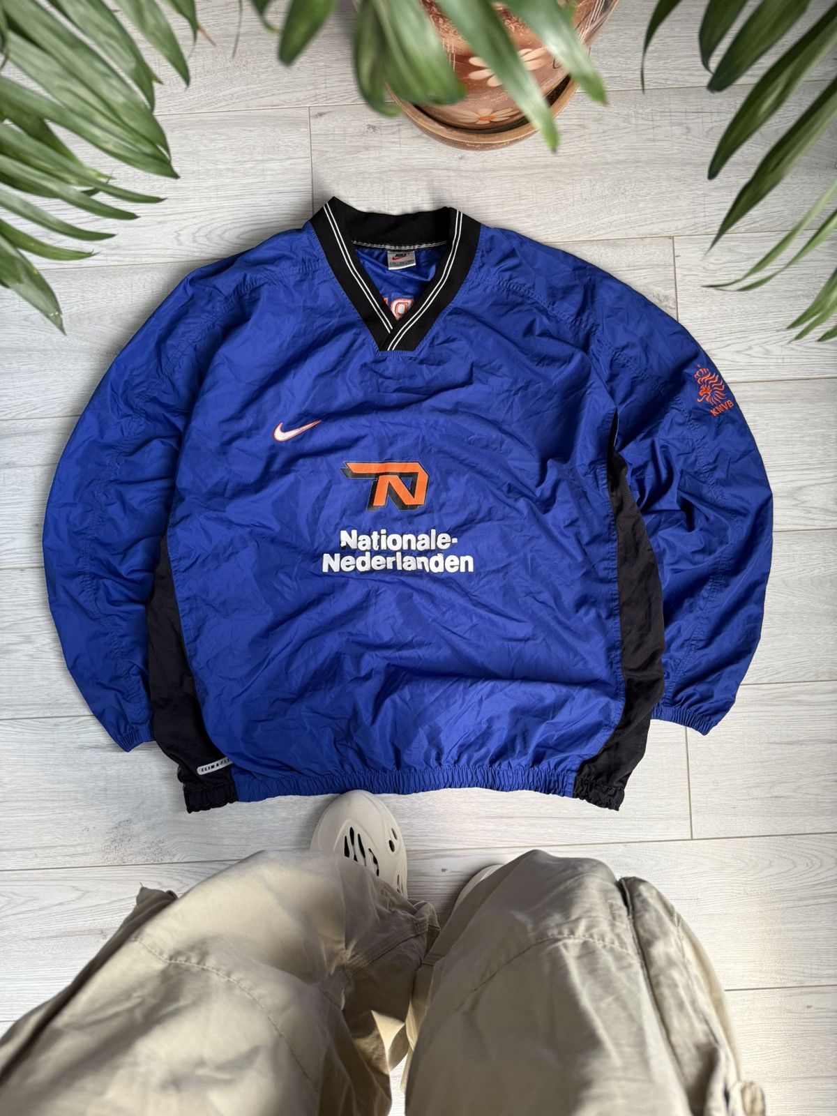 Nike × Vintage Vintage 90’s KNVB Nike Soccer Jersey Jacket Nederland shirt Size US XXL / EU 58 / 5 - 2 Thumbnail