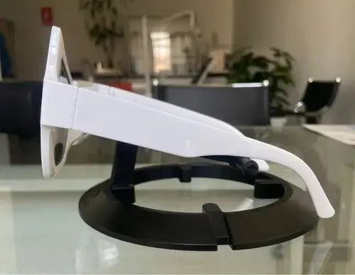 Electric Visual × Japanese Brand Y2K Asymmetric Sunglasses (White) Size ONE SIZE - 3 Thumbnail