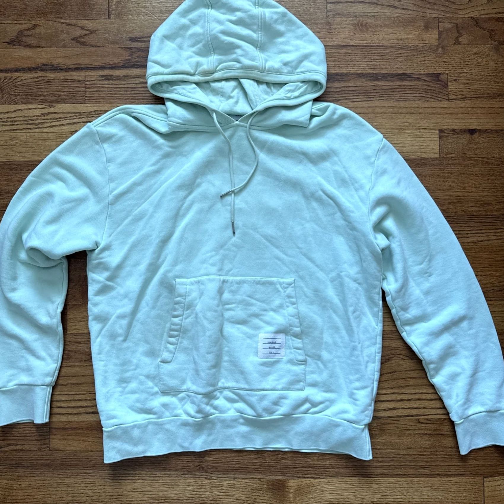 Thom Browne THOM BROWNE Garment-Dyed Loopback Cotton-Jersey Hoodie Green Size 4 Men's Pullover Regular Color Green Size US S / EU 44-46 / 1 - 2 Thumbnail