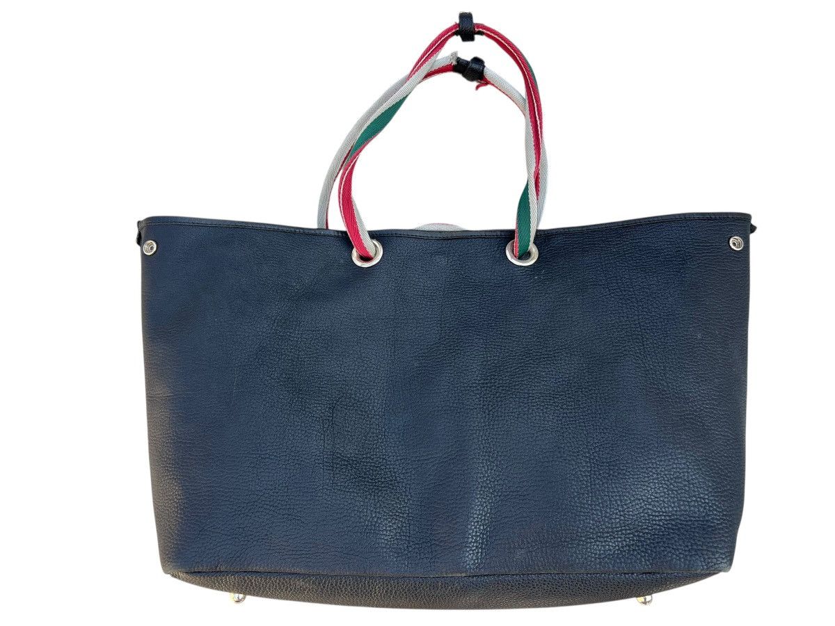 Leather Furbo Design Japan Patina Black Leather Huge Tote Bag Size ONE SIZE - 6 Thumbnail