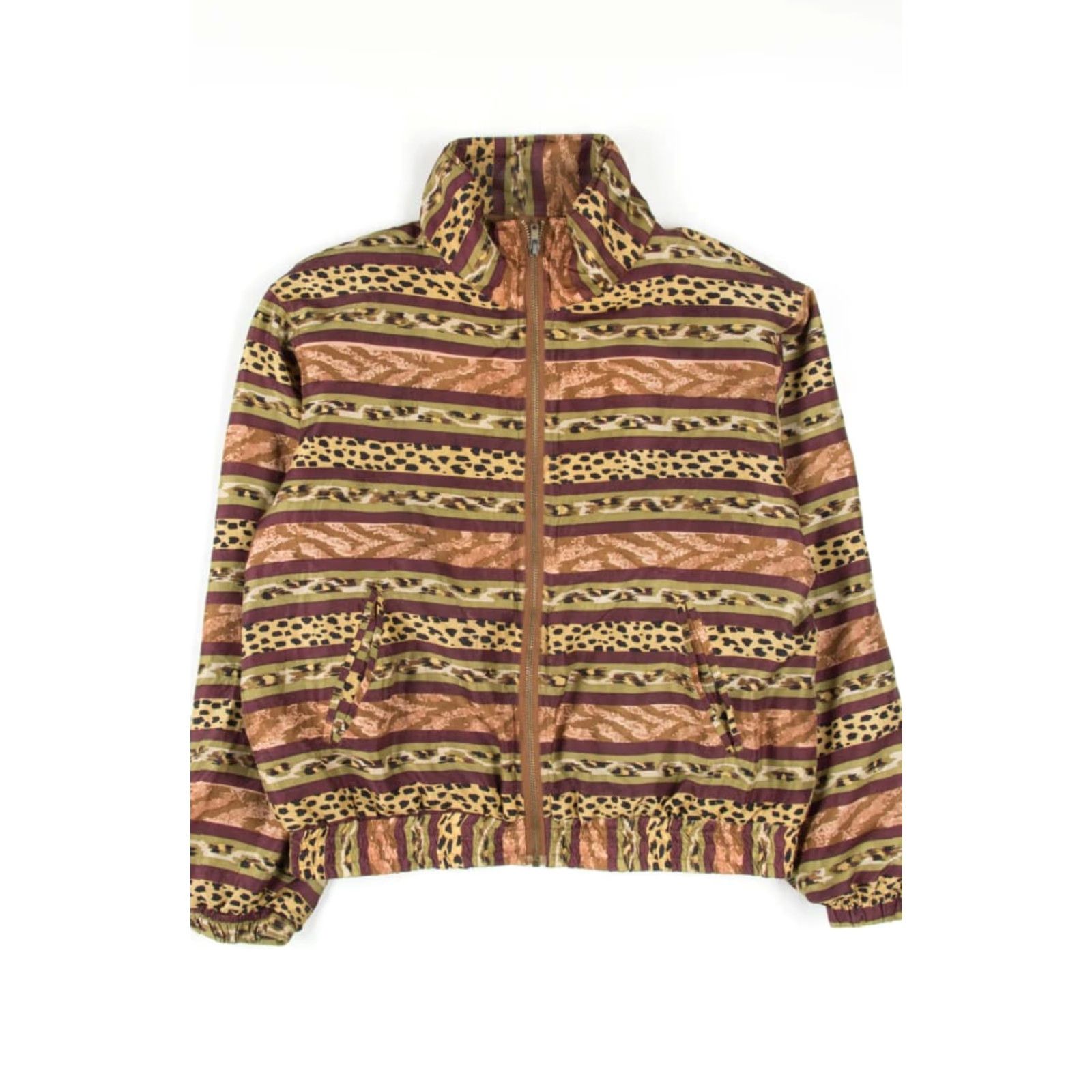 Vintage VINTAGE Animal Print Silk Jacket Medium Womens EVR 90s Size US M / EU 48-50 / 2 - 2 Thumbnail