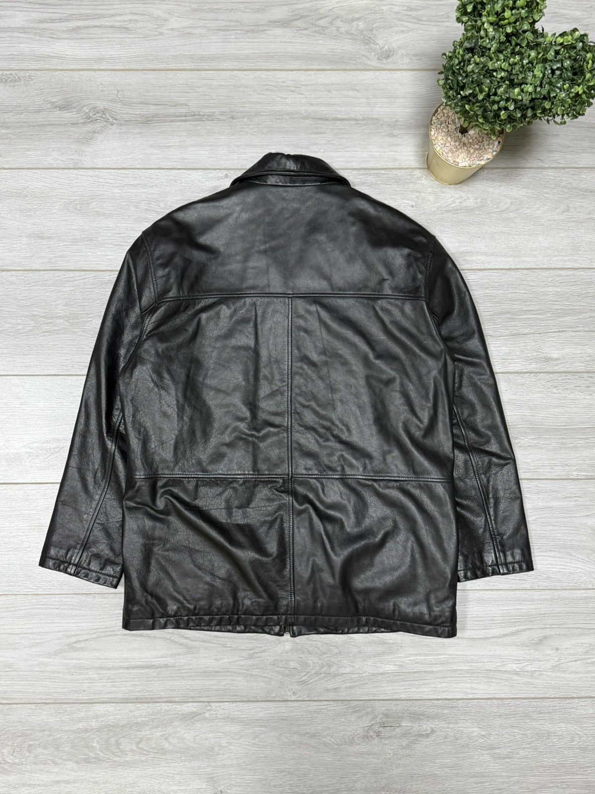 Genuine Leather Trapper leather jacket vintage Size US L / EU 52-54 / 3 - 11 Thumbnail