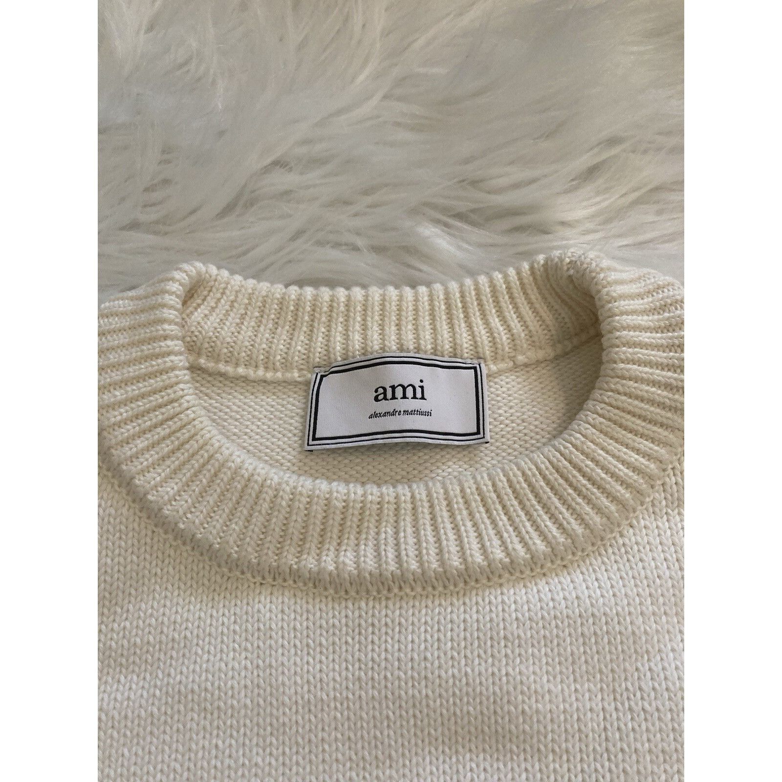 AMI AMI Paris Alexandre Mattiussi Oversized Heart Embroidered Sw Size US XS / EU 42 / 0 - 3 Thumbnail