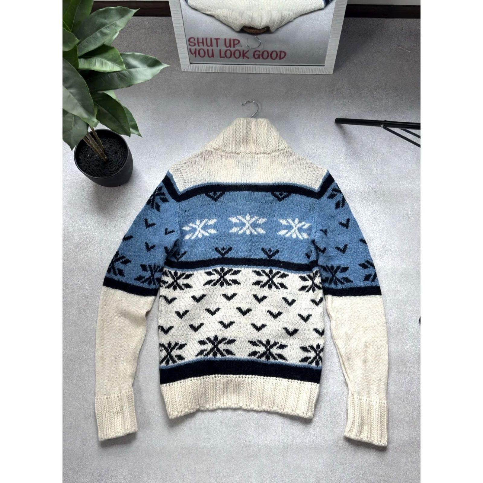 Diesel VINTAGE Diesel Cardigan Men Pattern With Deer Sweater Mohair Wool Size M Size US M / EU 48-50 / 2 - 4 Thumbnail